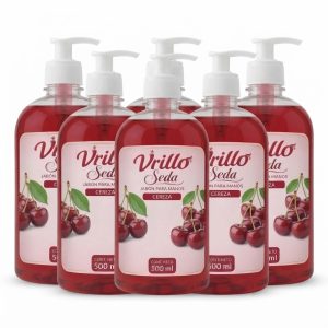 vrillo seda jabón para manos cereza 500 ml – pack 6