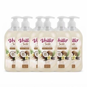vrillo seda jabón para manos coco vainilla 500 ml – pack 6