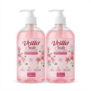 vrillo seda jabón para manos floral 500 ml – pack 2