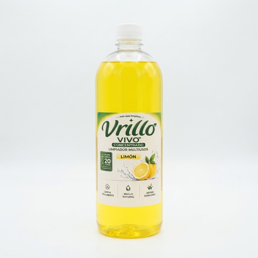 vrillo vivo limpiador multiusos concentrado limón 1 litro vrillo vivo limpiador multiusos concentrado limón 1 litro